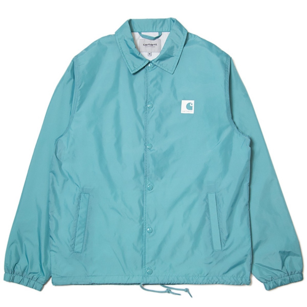 Carhartt WIP Sports Coach Jacket in Soft Teal NWT